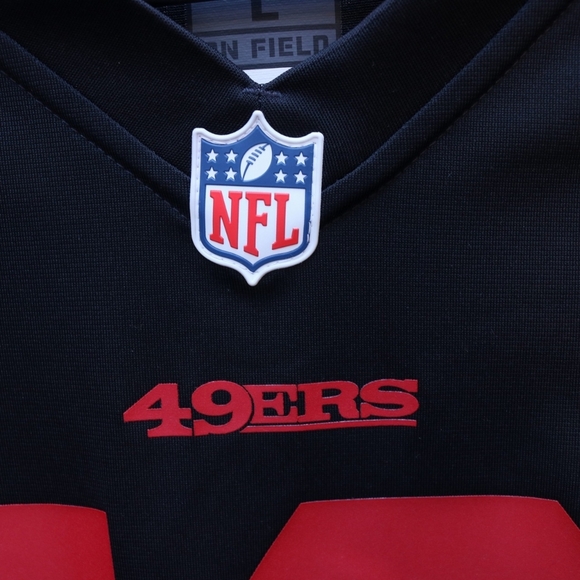 Men's  Official NFL Nike Jersey Jimmy Garopollo #10 49ers Black and Red Large - Picture 3 of 5